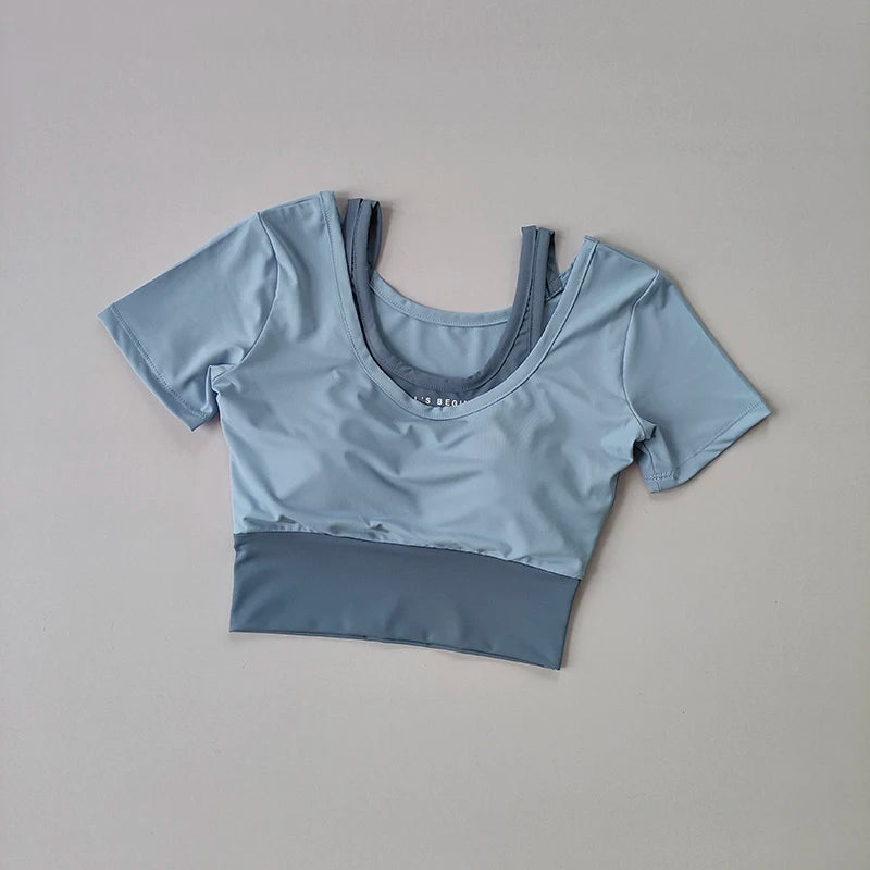 Two-piece Short Sleeved Top